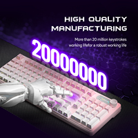 Nouveau clavier de jeu Furycube IP98 Pro USB-C sans fil à sensation mécanique, rétroéclairage RGB, 98 touches, membrane étanche avec bouton rotatif