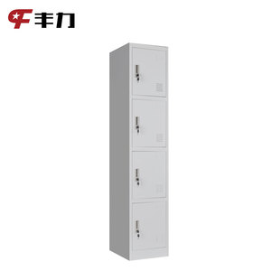 Casier métallique pliable moderne à 4 portes, armoire en acier, boîte métallique pour chambre, entrepôt, personnel d'hôtel, salle de sport, école et atelier - Product Image 3