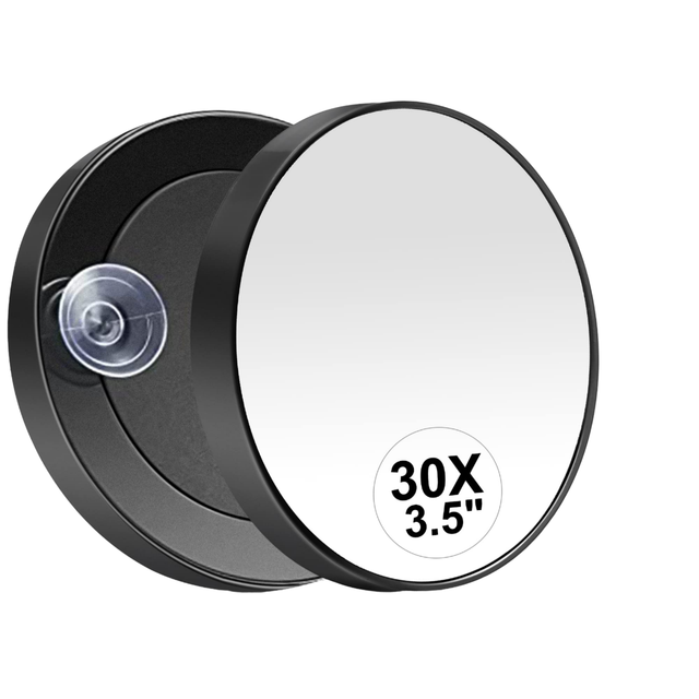 10X 20X 30X Magnification Mini Glass Makeup Portable Practical Suction Cup Magnifying Beauty Mirror