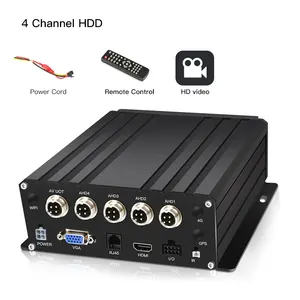 Harde Schijf Machine 4 Kanaals Auto Video Recorder Auto Hd Dvr Black Box Mdvr Truck