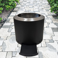 Foyer en acier inoxydable sans fumée à bois Solo Fire Pit Drawer Portable for Indoor Outdoor Patio Use for Parties