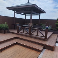 Dalles de terrasse WPC populaires, dalles de terrasse en bois composite, dalles de terrasse à emboîtement, dalles de terrasse à clipser, bricolage pour l'extérieur et l'intérieur