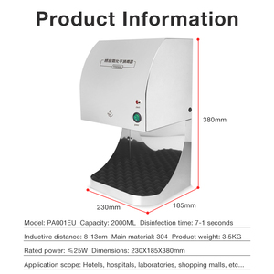 Dispenser Automatico di Disinfettante, Macchina per Disinfezione Mani a Induzione, Attrezzatura Automatica per Sterilizzazione Mani con Spray da 2L - Product Image 3