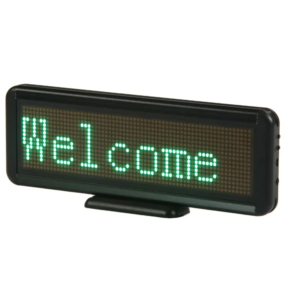 Wholesale Programmable Scrolling Message Board Led Sign Board Display Screen Indoor Desktop LED Sign
