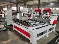 Machine de découpe et de gravure CNC à 4 axes multi-têtes à prix compétitif pour la fabrication de pieds de chaise, de table et de canapé en bois avec certification CE