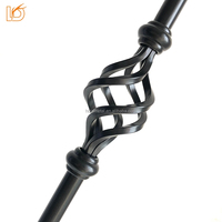 Personnalisé Creux Rond 5/8 "* 44" Panier Escalier Broches En Métal Garde-corps En Fer Forgé