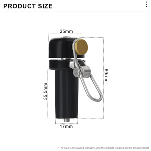 RIDERACE Timbre Curvo para Bicicleta, Campana para Manillar, Campana para Bicicleta de Carretera, Cuerno de Cobre, Alarma de Advertencia de Seguridad para Ciclismo, Bocina de Sonido Claro y Fuerte - Product Image 6