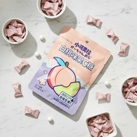 Bonbons en tablette sans sucre saveur menthe fruitée/peche blanche, pour une haleine fraîche, 38g, vente en gros OEM