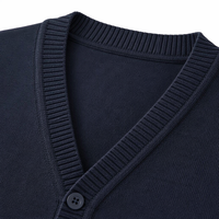 Cárdigan de punto con cuello en V para niños y niñas, chaqueta de manga larga transfronteriza disponible en tallas M y L para primavera y otoño