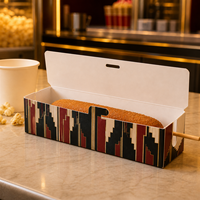 Caja Plegable para Hot Dogs, Venta al por Mayor, Logotipo Personalizado Impreso, Contenedores Desechables para Alimentos que Ahorran Espacio, Fabricante en China