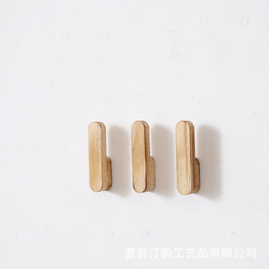 Wooden wall-mounted towel rack for home bathroom and toilet, wooden <b>kitchen</b> <b>paper</b> towel rack - Product Image 1