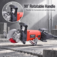 Machine à rainurer industrielle multi-lames à brosse 1850W pour découpe et rainurage mural - Prix de gros