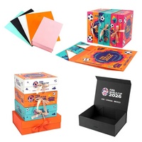 Carpeta Personalizada con Recubrimiento UV para la Copa Mundial de Fútbol 2026 |   Empaque de Cartón Corrugado Reciclable Ecológico de Alta Calidad para Calcetines