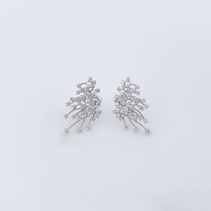 Boucles <span class=keywords><strong>d</strong></span>'oreilles en platine Pt950 avec diamants de laboratoire et perle <span class=keywords><strong>d</strong></span>'eau douce, certifiées IGI, pierres latérales de 2,141 ct - Product Image 5