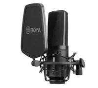 Boya BY-M1000 BY-M800 Cardioid Condensator Microfoon Groot Membraan Condensator Microfoon Voor Opname Studio Audio