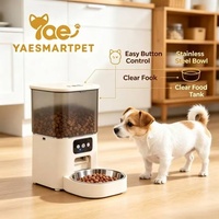 Distributeur automatique intelligent pour animaux de compagnie avec contrôle par application, caméra 2MP, communication bidirectionnelle, anti-blocage, étanche, conservation de la fraîcheur, double alimentation