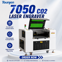 Machine de gravure de découpe Laser CO2 7050 700x500mm zone de travail pour bois acrylique MDF cuir verre artisanat signes Logo personnalisé