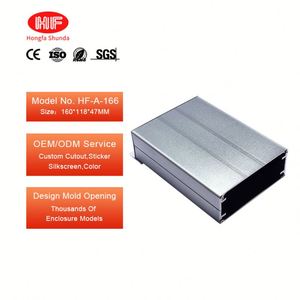 Split Aluminum Extrusion <b>Enclosure</b> Custom Aluminum Alloy Control Box IP54 Rating Outdoor Communication Systems Powder Coated - Product Image 6