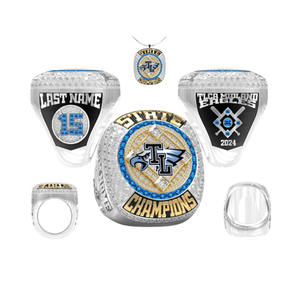 Anillo de campeón deportivo juvenil personalizado Anillos de campeonato de Béisbol Juvenil - Product Image 3