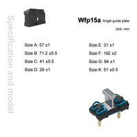 Plaque de guidage angulaire Wfp15a pour système de fixation de rail W300-1 DEF300 EN 13481-2 pour voie ferrée à grande vitesse conventionnelle sans ballast