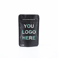 Paquets comestibles de biscuits sucrés Push Pop 3.5 de créateur Sacs en mylar imprimés sur mesure Emballage 3.5 avec zip-lock