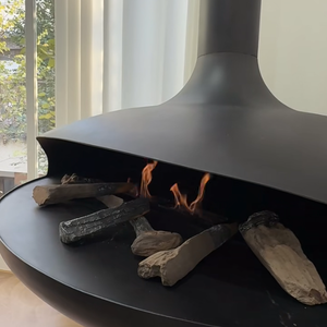 <span class=keywords><strong>Stufa</strong></span> <span class=keywords><strong>a</strong></span> <span class=keywords><strong>Legna</strong></span> Sospesa per Soffitto ad Alta Resistenza con Sistema di Scarico Fumi - Product Image 2