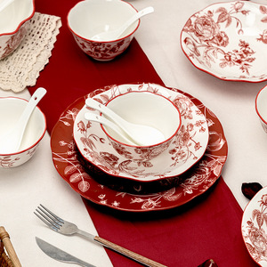 <span class=keywords><strong>Service</strong></span> de vaisselle vintage <span class=keywords><strong>en</strong></span> <span class=keywords><strong>porcelaine</strong></span> bleue à motif floral, assiettes et bols à soupe, vaisselle <span class=keywords><strong>en</strong></span> céramique durable, motif végétal <span class=keywords><strong>en</strong></span> stock - Product Image 3