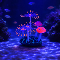 Décoration d'aquarium PKY, pieuvre artificielle fluorescente, décoration de réservoir de poissons, pieuvre en silicone avec ventouse, accessoires