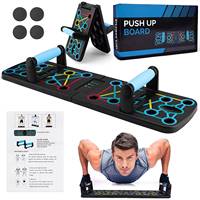 Equipo de Entrenamiento de Fuerza Profesional Plegable y Portátil de Alta Calidad para Gimnasio, Tabla para Abdominales y Flexiones, Entrenamiento en Casa