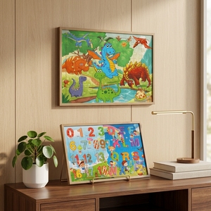 Rompecabezas de Madera con Letras y Números para Niños, Juego Educativo, Corte Láser, Acabado Mate No Tóxico, Caja de Regalo, 51-100 Piezas - Product Image 5