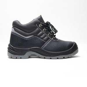 Rahat çelik ayak hakiki deri siyah yağa dayanıklı Anti statik orijinal tarım Forklift güvenlik ayakkabıları koruyucu ayakkabılar - Product Image 2