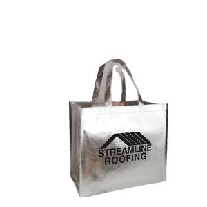 ถุงช้อปปิ้งรักษ์โลกแ<span class=keywords><strong>บ</strong></span><span class=keywords><strong>บ</strong></span>กำหนดเอง ถุงผ้าไม่ทอเคลือ<span class=keywords><strong>บ</strong></span>เงินเมทัลลิก - Product Image 3