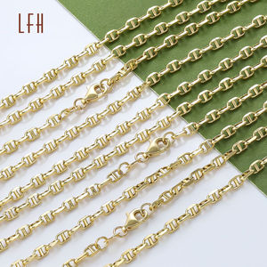 Collier chaîne en or véritable 18 carats jaune en gros, or Au750, bijoux en or véritable 18 carats, or véritable 18 carats - Product Image 2