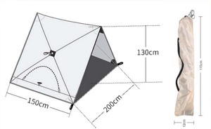Tentes <span class=keywords><strong>de</strong></span> camping en plein air Triangle Pull pour la randonnée, le pique-nique et les bains <span class=keywords><strong>de</strong></span> <span class=keywords><strong>soleil</strong></span> Tentes faciles à installer - Product Image 2