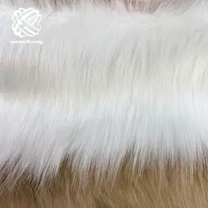 White Faux Fur Fabric Cheaper Price Wholesale 6cm 7cm Pile White Color Faux Fur Fabric White Fake Fur For Santa Suits/toy/sofa/furniture