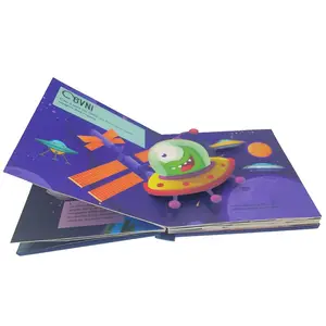 Personalizado criativo livro pop-up Virar livros de história infantil tridimensional imagem livro de presente de Ano Novo