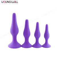 Service personnalisé OEM disponible, jouets sexuels anaux en silicone pour adultes avec emballage discret et différentes options de taille et de couleur, plug anal