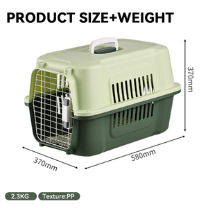 Luxury Iron Outdoor Pet Travel <b>Crate</b> Cat Carriers Pet Air <b>Box</b> ButtonBig Size Dog Cat Pet Carriers Comfortable Breathable Space - Product Image 2