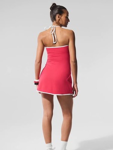 Nouvel arrivage de robe de tennis de fitness sans manches à encolure dégagée pour femmes exercice de tapis de course de gymnastique anti-éblouissement robe de yoga de style mignon et sexy - Product Image 3