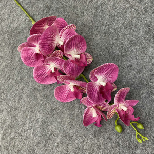Orchidées Phalaenopsis artificielles 3D à 9 têtes, 30cm-100cm, décoration intérieure, décoration d'allée de mariage - Product Image 3