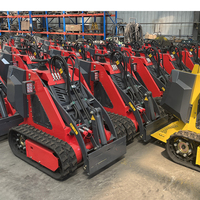 Pengiriman Gratis Mini Skid Steer Loader Diesel Roda/Track Murah