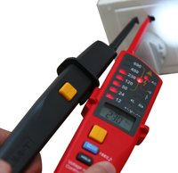 Multimeter Digital UNT-T UT18C & UT18D, Penguji Tegangan & Detektor Probe, Layar LCD, Rentang Otomatis, Meter Tahan Air IP65