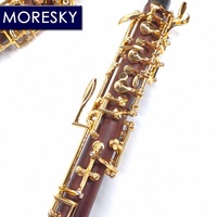 MORESKY Professional Customizable C Key Oboe Semi/Fulli Automatic Rosewood Mopane Style Cupronickel Gold-plated S16