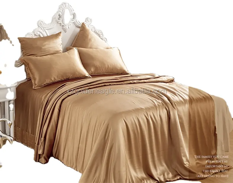 4pcs Classic Silk Bedding Sets Queen and King Size