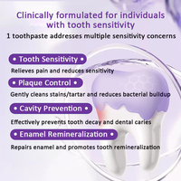 HAP-Dentifrice réparateur gomme anti-sensibilité personnalisé avec fluorure et hydroxyapatite, dentifrice citron menthe pour soulager la sensibilité dentaire