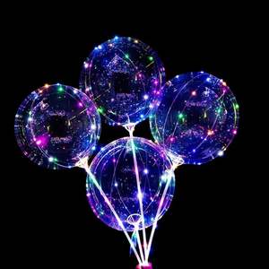 Großhandel Leuchtender LED Luminous Bobo Ballon DIY Transparent Ballon für Kinder Cartoon Geburtstag Neujahrsparty - Product Image 5