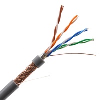 Cable lan de prueba de paso, caja de tracción utp ftp sftp stp sstp cat5e al aire libre, cable de cobre 305 cat5, precio por metro, 100% m