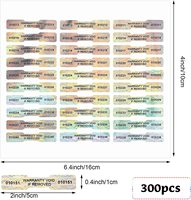 Étiquettes adhésives de sécurité holographiques anti-contrefaçon personnalisées pour l'emballage de parfums, de mascara et de shampooings avec matériau PET