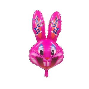 Globos de Aluminio Mylar con Forma de Cabeza de Conejo de Dibujos Animados, Inflables, de 45_84cm, Color Gris, Azul y Rosa, Novedad de Pascua <span class=keywords><strong>2022</strong></span> - Product Image 4