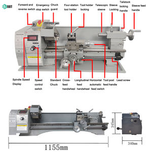 <span class=keywords><strong>Mini</strong></span> <span class=keywords><strong>tour</strong></span> Machine conception compacte pour petit atelier métal traitement du <span class=keywords><strong>bois</strong></span> idéal pour les amateurs et la fabrication de modèles - Product Image 6